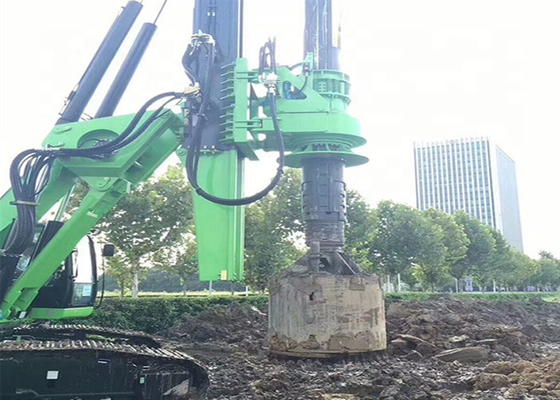 50kN 群集力ディーゼル使用基礎杭打ちリグ 90° 掘削角度