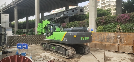 600mm の 30rpm 回転速度 8.5m の掘削タイト アクセス杭打ち装置